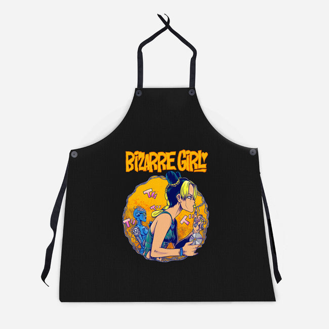 Bizarre Girl-unisex kitchen apron-joerawks