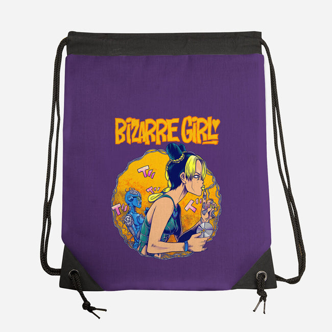 Bizarre Girl-none drawstring bag-joerawks