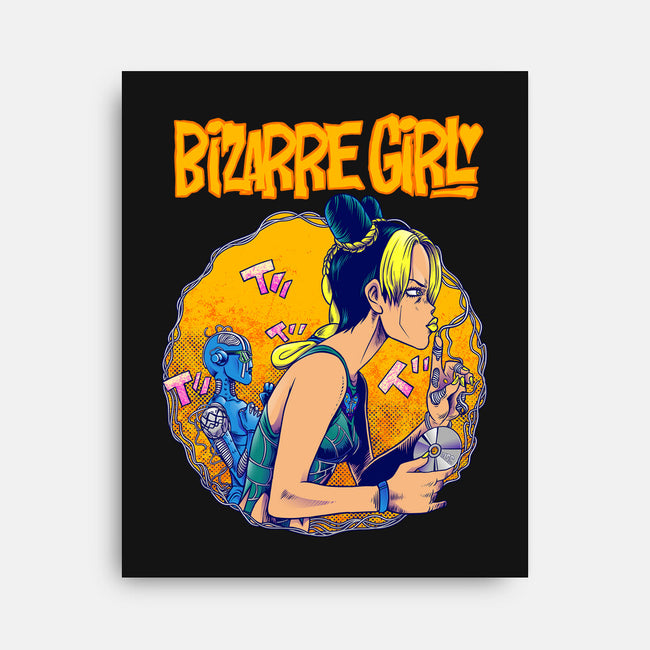 Bizarre Girl-none stretched canvas-joerawks