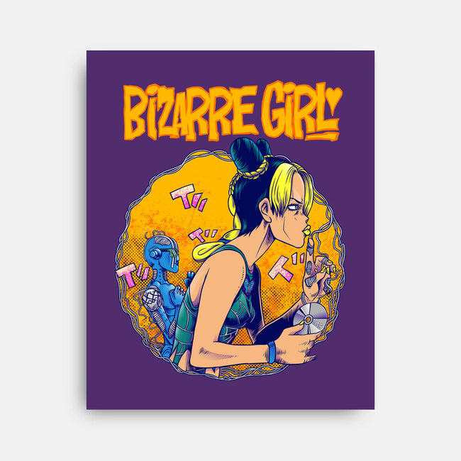 Bizarre Girl-none stretched canvas-joerawks