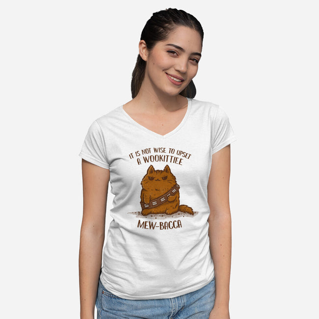 Mew-Bacca-womens v-neck tee-kg07