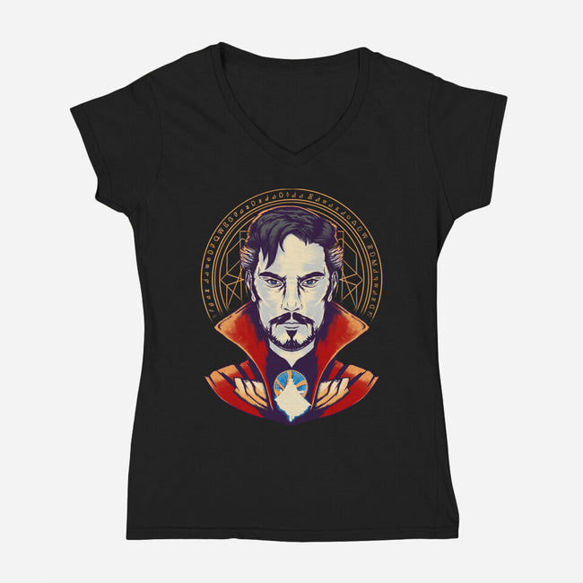 Strange-womens v-neck tee-RamenBoy