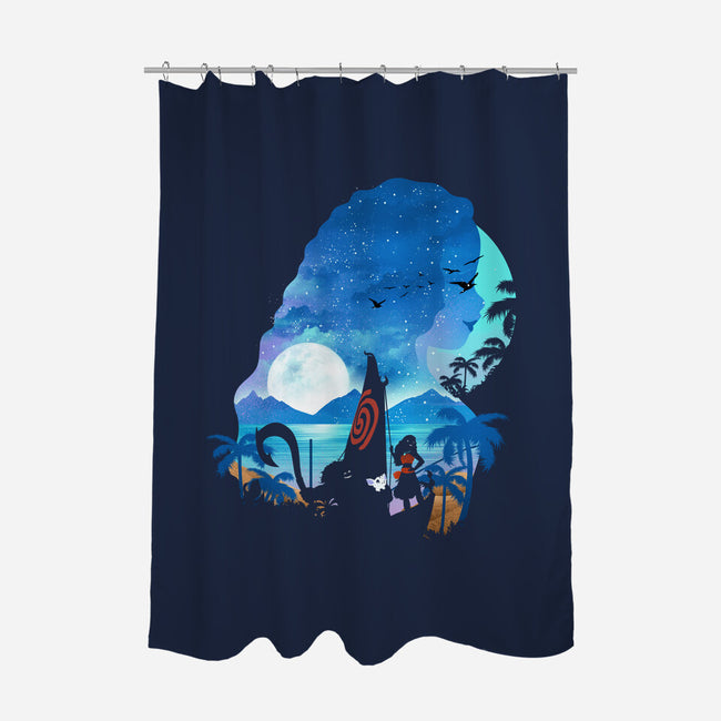 Daughter Of The Sea-none polyester shower curtain-dandingeroz