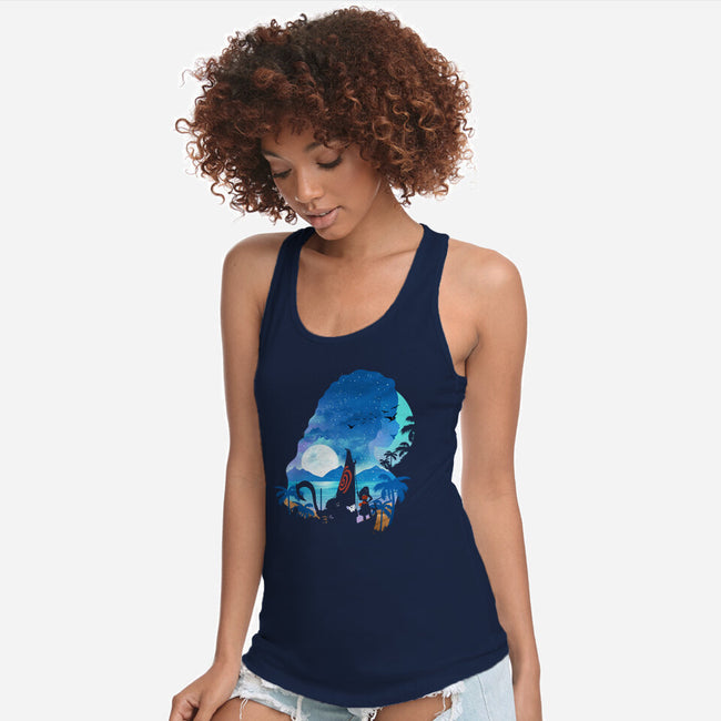 Daughter Of The Sea-womens racerback tank-dandingeroz