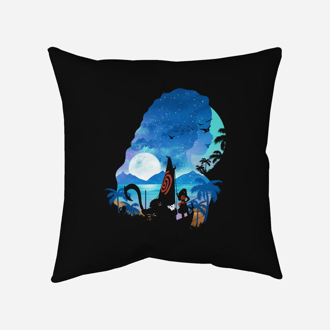 Daughter Of The Sea-none removable cover throw pillow-dandingeroz