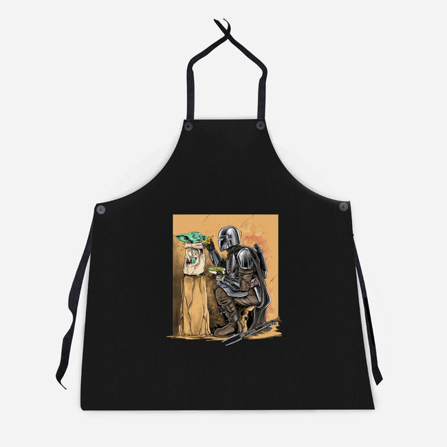 The Mandalorian Way-unisex kitchen apron-zascanauta