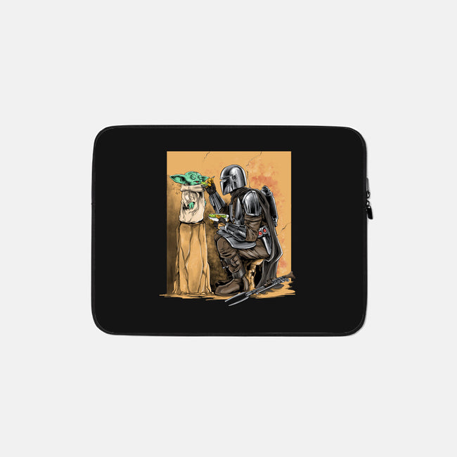 The Mandalorian Way-none zippered laptop sleeve-zascanauta