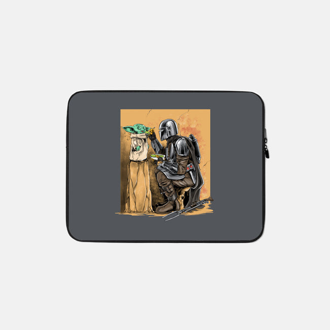 The Mandalorian Way-none zippered laptop sleeve-zascanauta