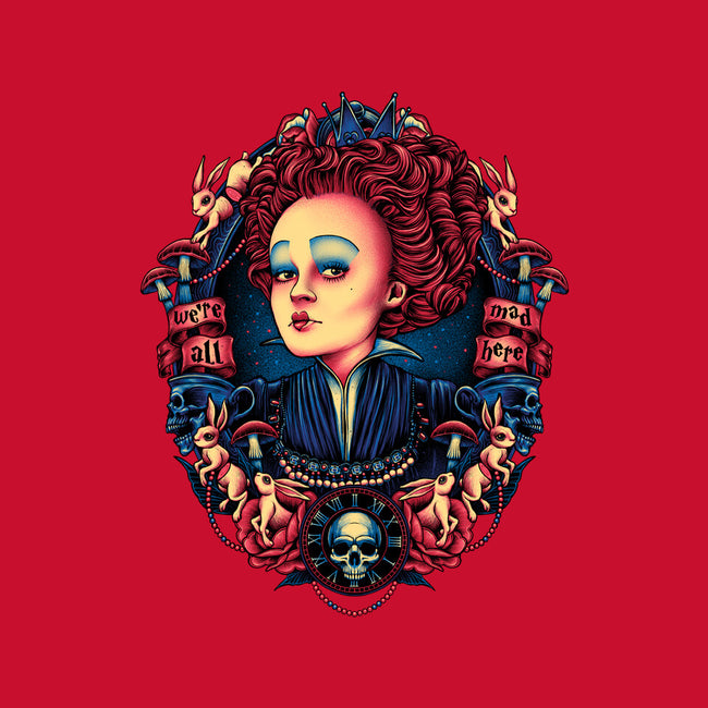 The Queen In Red-none removable cover throw pillow-glitchygorilla