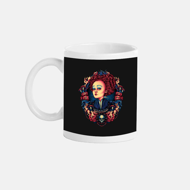 The Queen In Red-none glossy mug-glitchygorilla