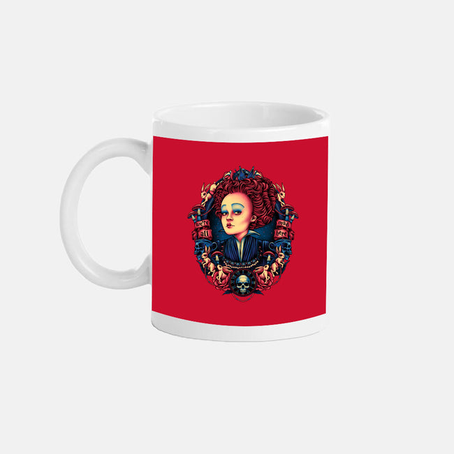 The Queen In Red-none glossy mug-glitchygorilla