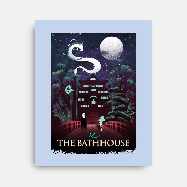 Visit The Bathhouse-none stretched canvas-dandingeroz