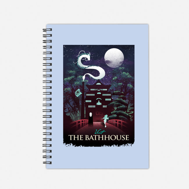 Visit The Bathhouse-none dot grid notebook-dandingeroz
