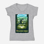 Visit Tsukamori Forest-womens v-neck tee-dandingeroz