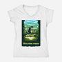 Visit Tsukamori Forest-womens v-neck tee-dandingeroz