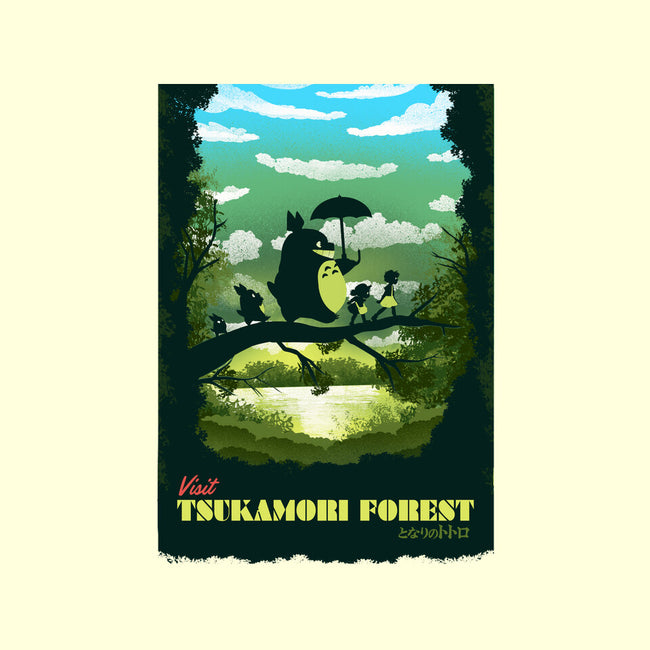 Visit Tsukamori Forest-none removable cover w insert throw pillow-dandingeroz