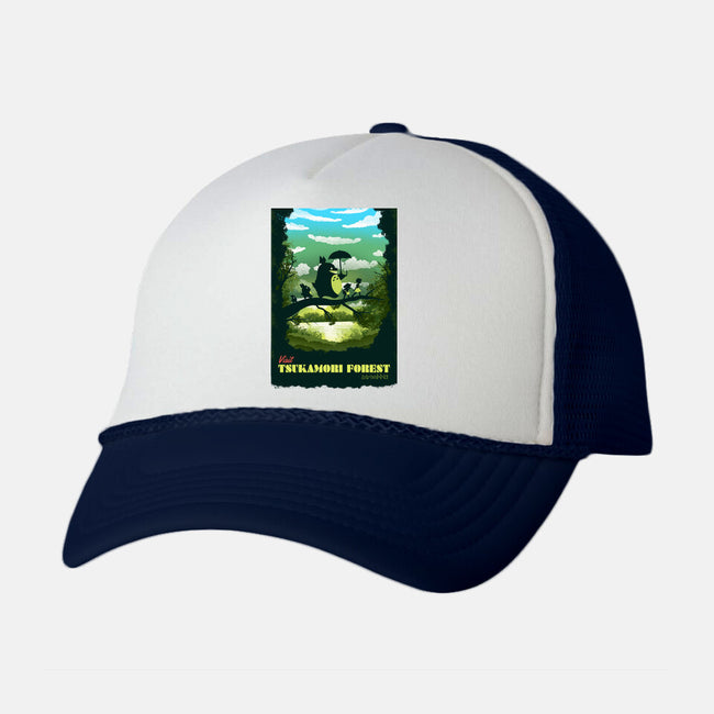 Visit Tsukamori Forest-unisex trucker hat-dandingeroz