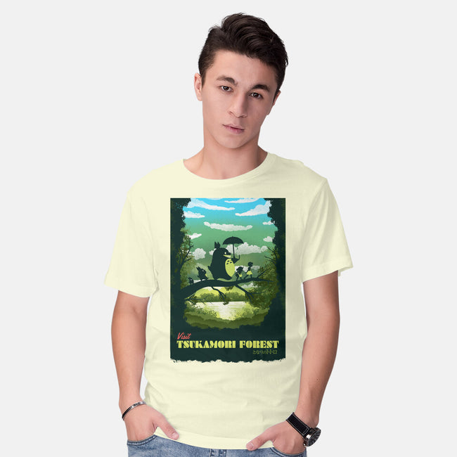 Visit Tsukamori Forest-mens basic tee-dandingeroz