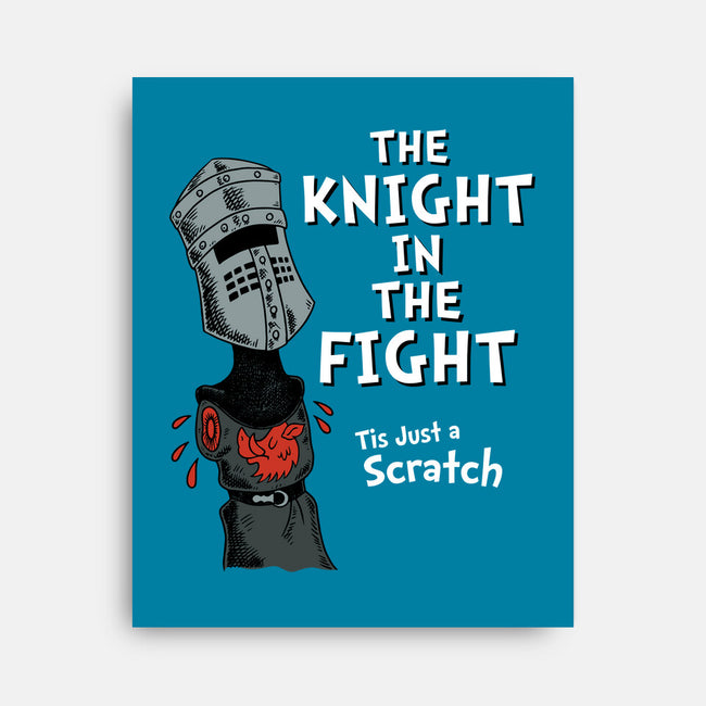 The Knight In The Fight-none stretched canvas-Nemons