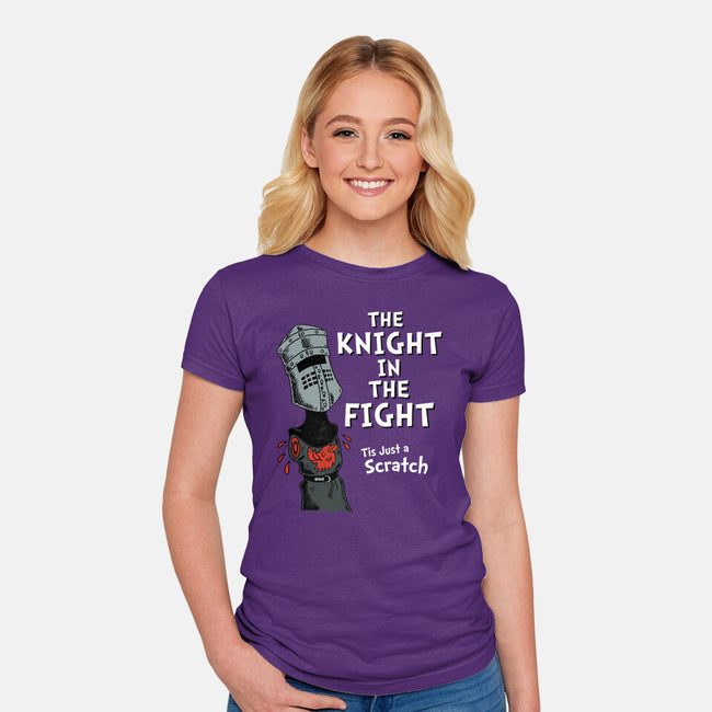The Knight In The Fight-womens fitted tee-Nemons