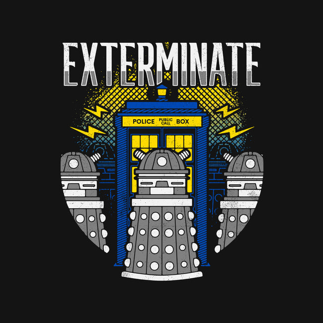 Daleks Exterminate-none outdoor rug-Logozaste