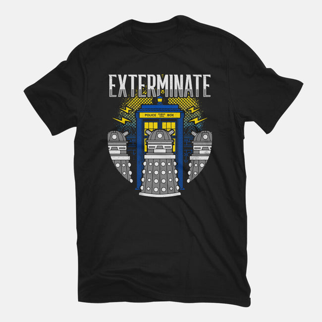 Daleks Exterminate-womens basic tee-Logozaste