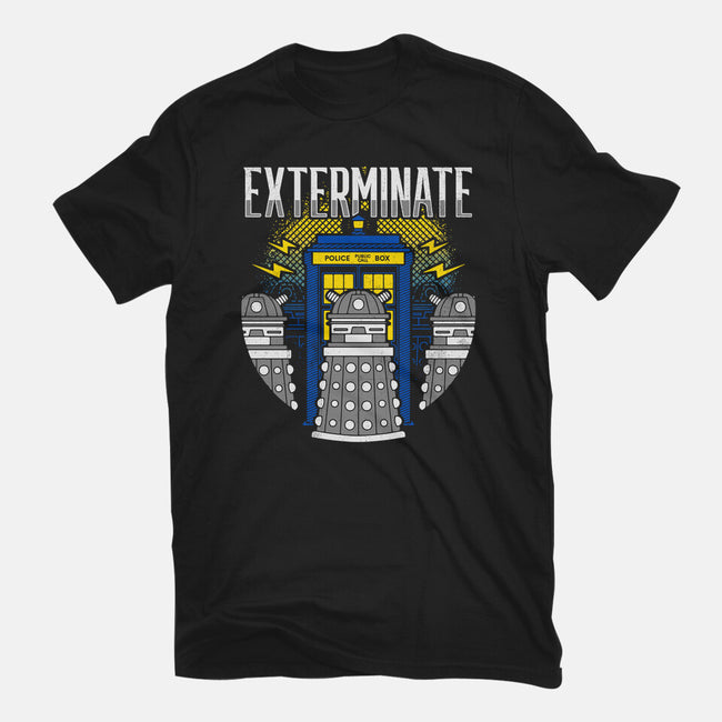 Daleks Exterminate-mens heavyweight tee-Logozaste