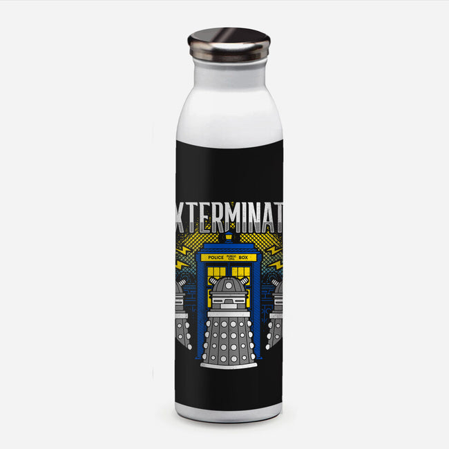 Daleks Exterminate-none water bottle drinkware-Logozaste