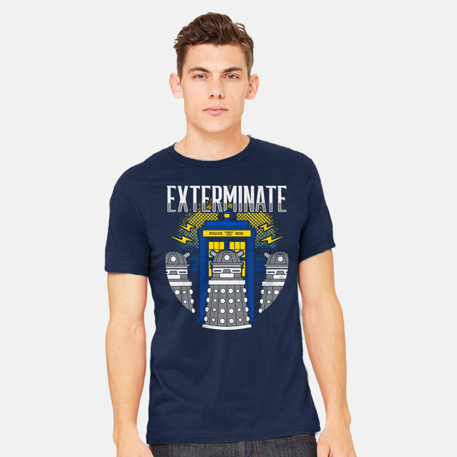 Daleks Exterminate-mens heavyweight tee-Logozaste