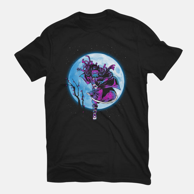 Nezuko Under The Moon-mens basic tee-ddjvigo