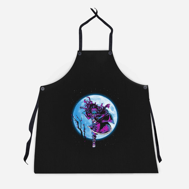 Nezuko Under The Moon-unisex kitchen apron-ddjvigo