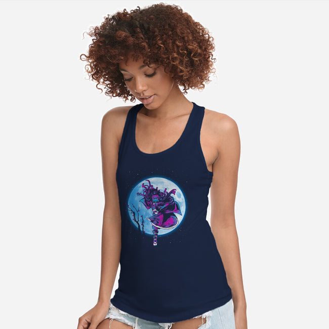 Nezuko Under The Moon-womens racerback tank-ddjvigo