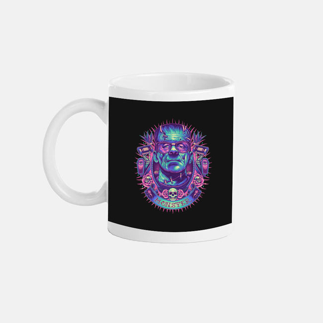 Neon Monster-none glossy mug-glitchygorilla