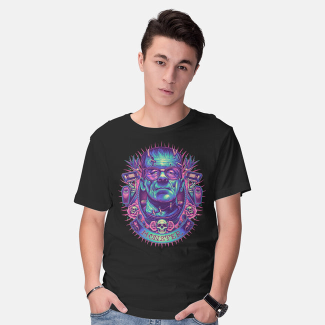 Neon Monster-mens basic tee-glitchygorilla