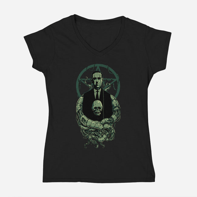 H.P. Cybercraft-womens v-neck tee-Hafaell