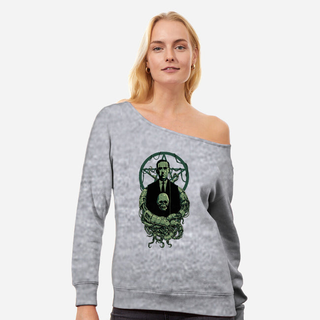 H.P. Cybercraft-womens off shoulder sweatshirt-Hafaell