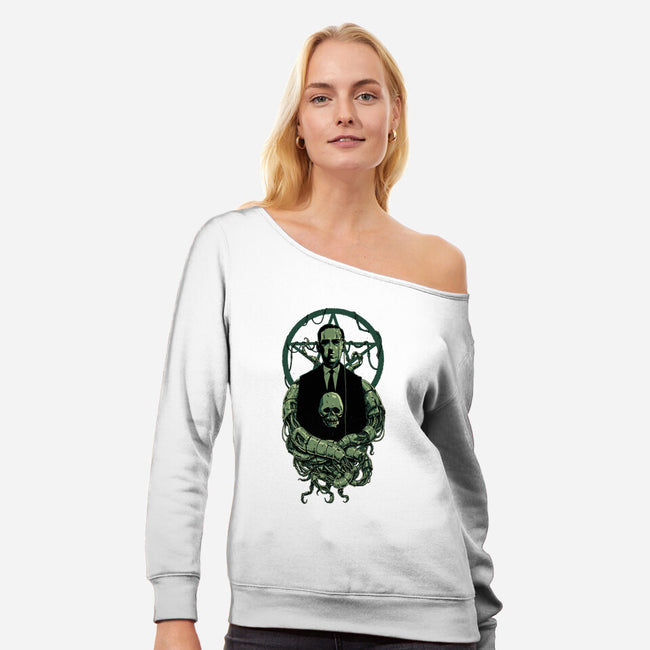 H.P. Cybercraft-womens off shoulder sweatshirt-Hafaell