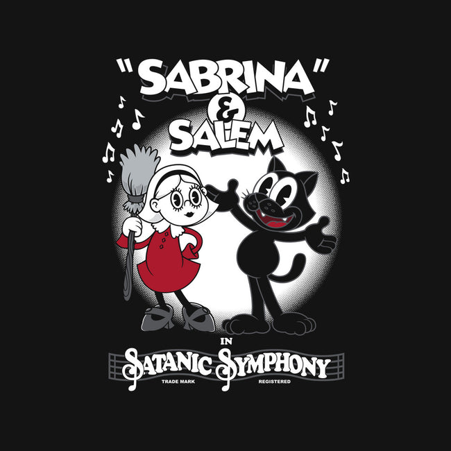 Sabrina And Salem-none stretched canvas-Nemons