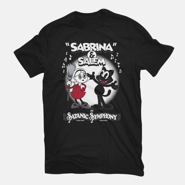 Sabrina And Salem-mens basic tee-Nemons