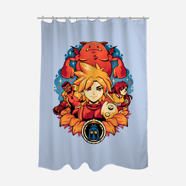 Fantasy Squad-none polyester shower curtain-eduely