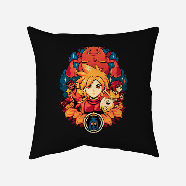 Fantasy Squad-none removable cover w insert throw pillow-eduely