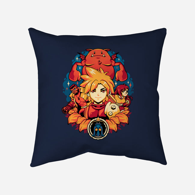 Fantasy Squad-none removable cover w insert throw pillow-eduely