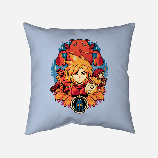 Fantasy Squad-none removable cover throw pillow-eduely