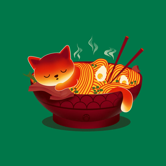 Sleepy Ramen Cat-none polyester shower curtain-erion_designs