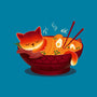 Sleepy Ramen Cat-none removable cover w insert throw pillow-erion_designs