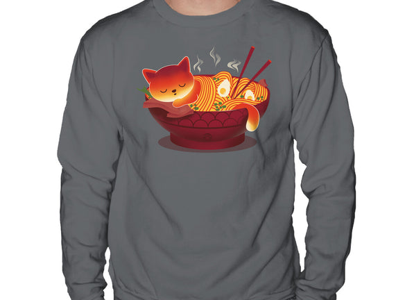 Sleepy Ramen Cat