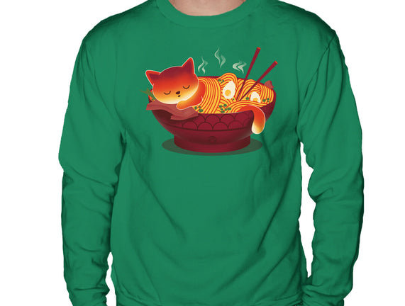 Sleepy Ramen Cat