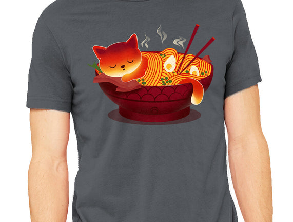 Sleepy Ramen Cat