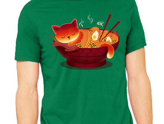 Sleepy Ramen Cat