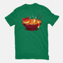 Sleepy Ramen Cat-womens fitted tee-erion_designs